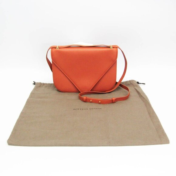 BOTTEGA VENETA Orange Leather Shoulder Bag - Picture 2 of 16